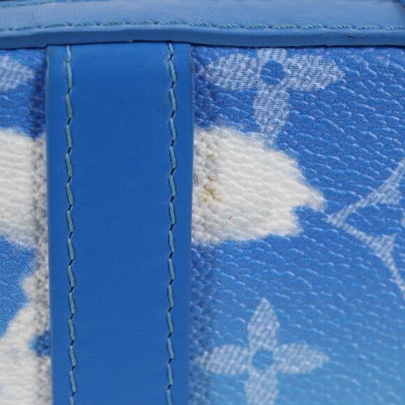LOUIS VUITTON Monogram Clouds Soft Trunk Wallet Bag Blue M45432 LV Auth 135581A - Picture 9 of 16